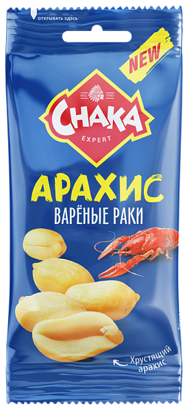 Арахис со вкусом «Вареные раки» FISHKA 50г